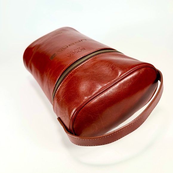 Bosca 2 Bottle Wine Leather Case - Picture 5 of 10